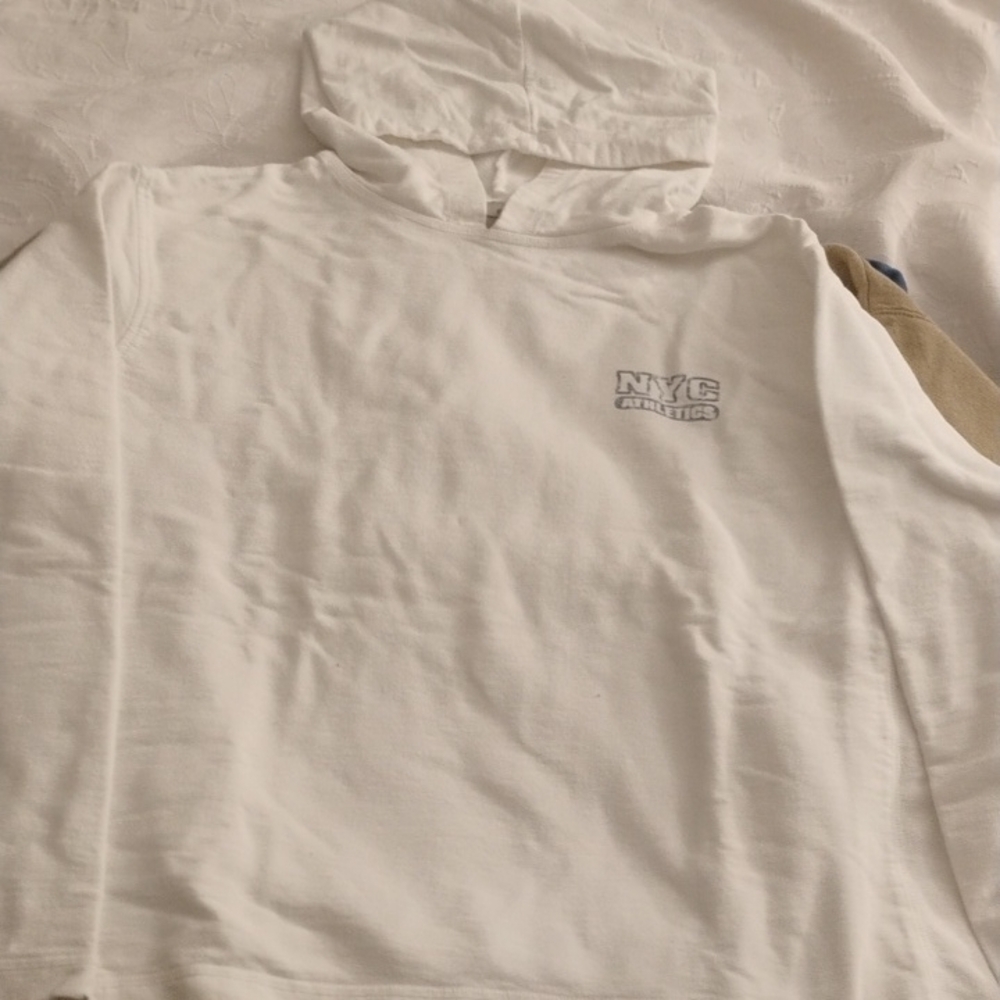 NYC Athletics White Hoodie